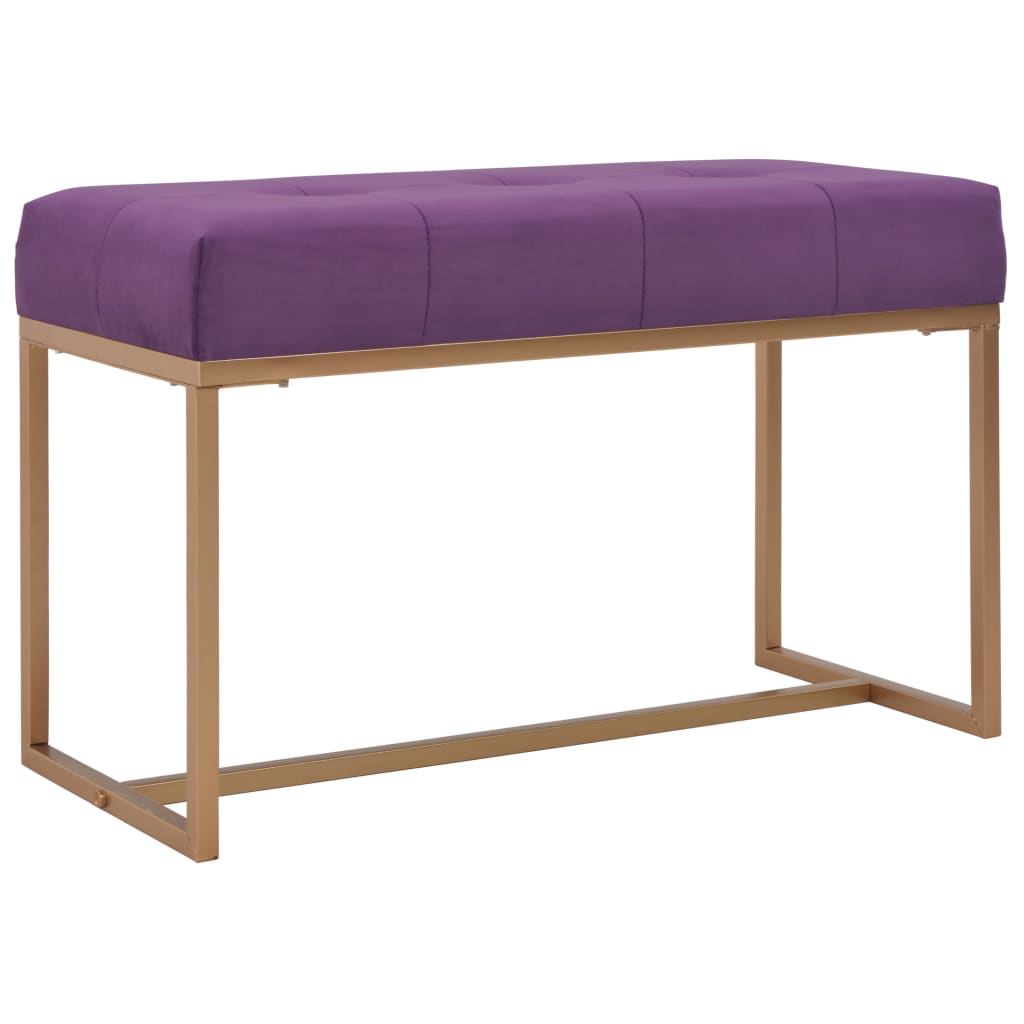 Banco 80 cm terciopelo beige