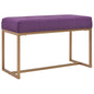 80 cm beige velvet bench