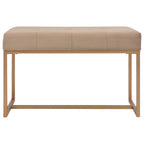 Banco 80 cm terciopelo beige
