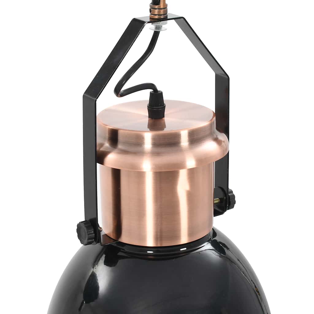 Lámparas de techo 2 unidades redondas negro E27