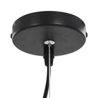 Lámparas de techo 2 uds semiesféricas negro y dorado 40 cm E27