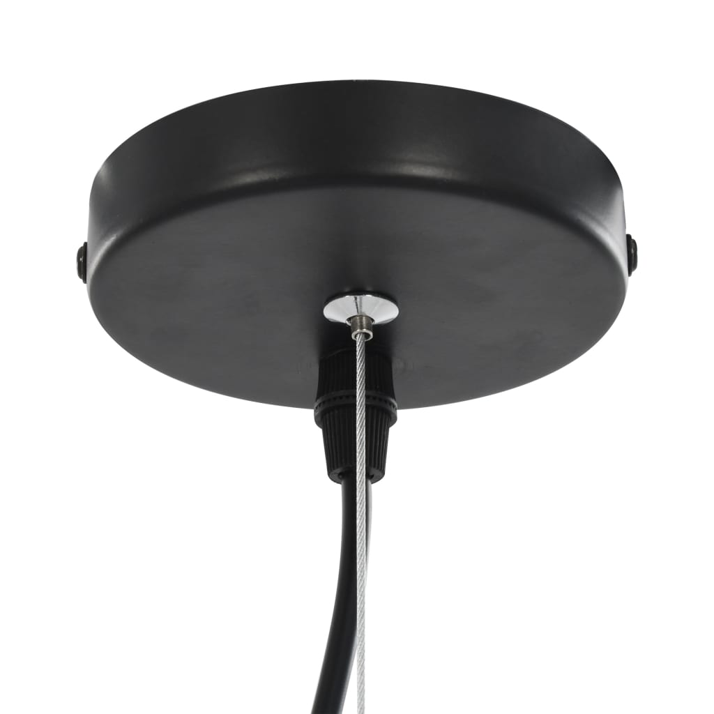 Lámparas de techo 2 uds semiesféricas negro y dorado 40 cm E27