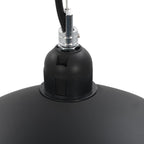 Lámparas de techo 2 uds semiesféricas negro y dorado 40 cm E27