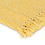 Manta de algodón amarillo mostaza 160x210 cm