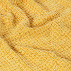 Manta de algodón amarillo mostaza 160x210 cm