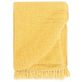 Manta de algodón amarillo mostaza 160x210 cm