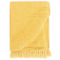 Manta de algodón amarillo mostaza 160x210 cm