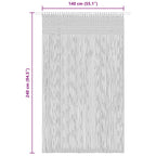 Cortina de macramé algodón 140x240 cm
