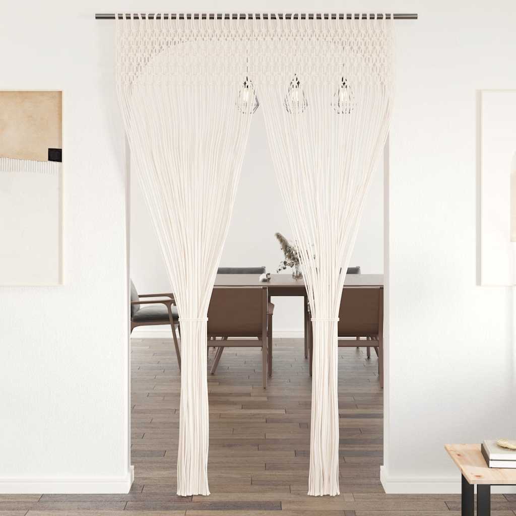 Cortina de macramé algodón 140x240 cm