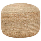 Puf de macramé hecho a mano algodón 45x30 cm