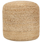 Puf de macramé hecho a mano algodón 45x30 cm