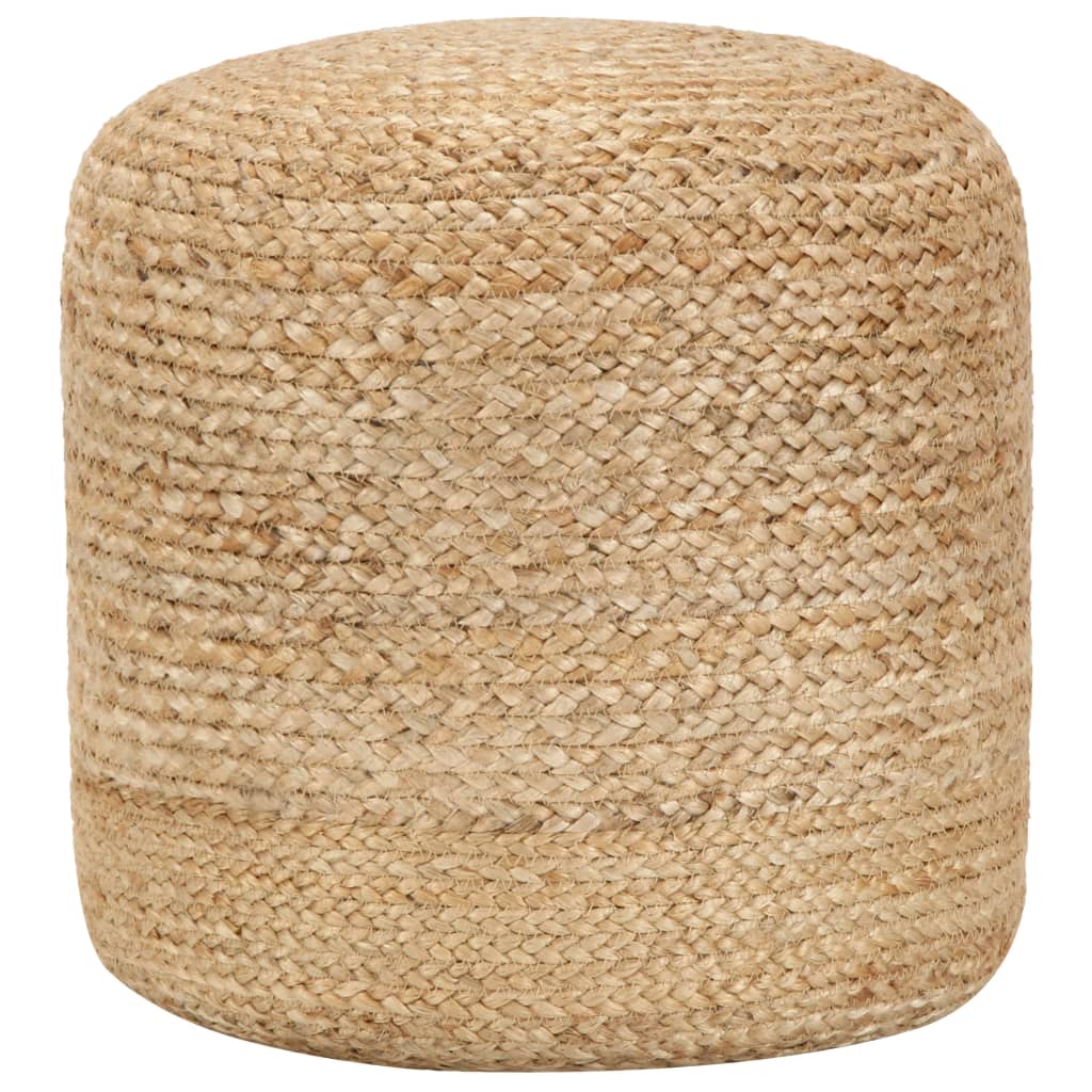 Puf de macramé hecho a mano algodón 45x30 cm