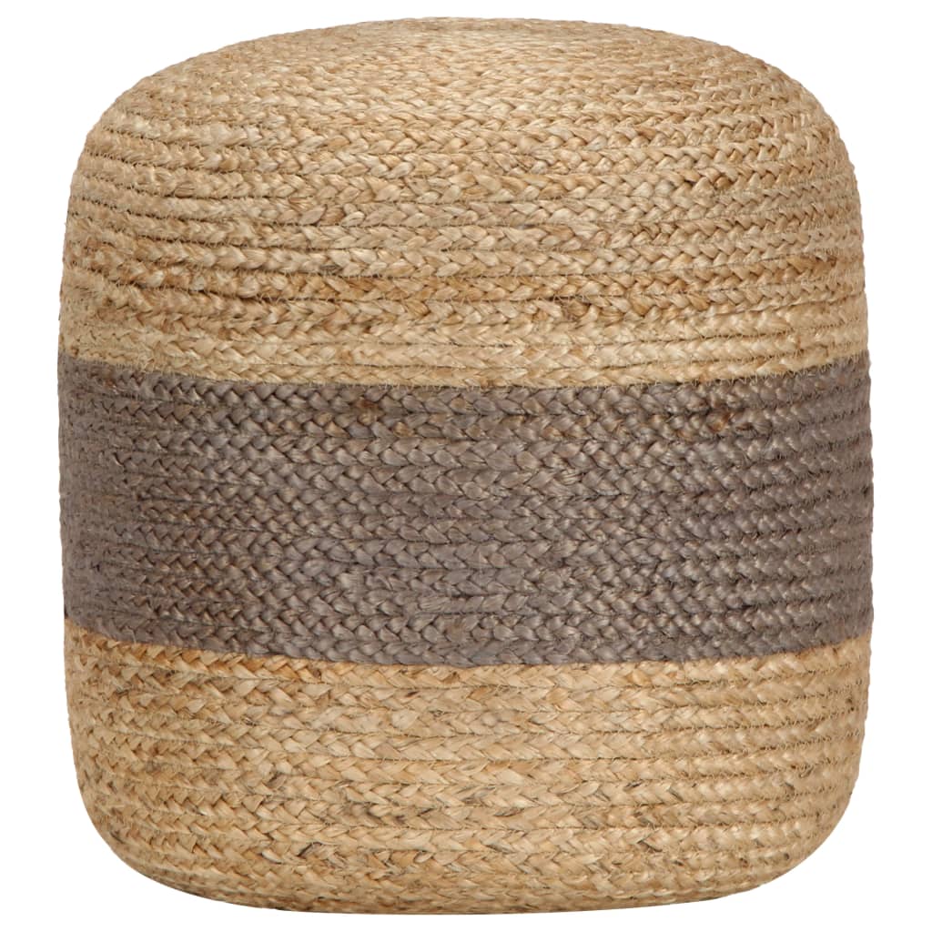 Puf de macramé hecho a mano algodón 45x30 cm