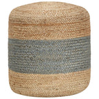 Puf de macramé hecho a mano algodón 45x30 cm