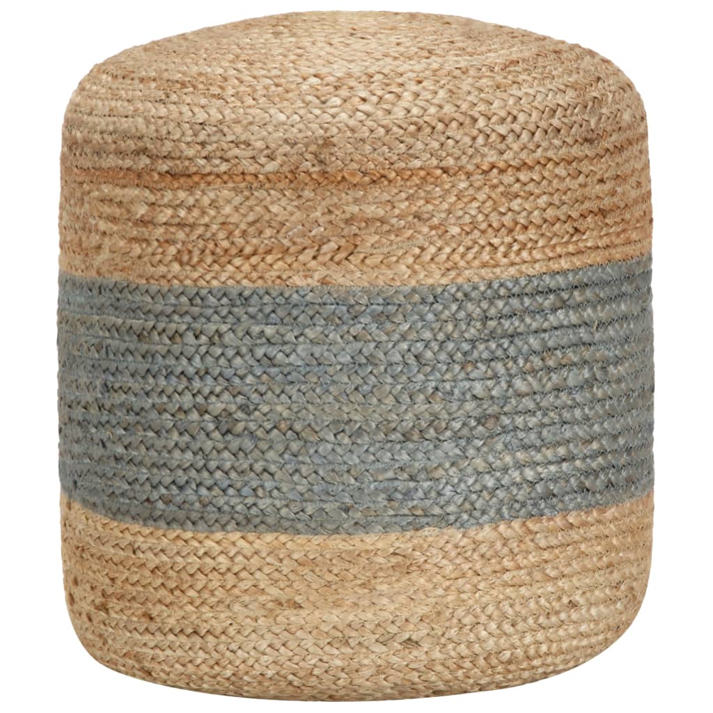Puf de macramé hecho a mano algodón 45x30 cm