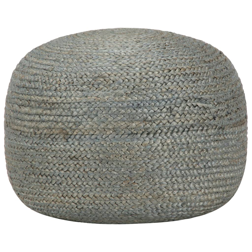 Puf de macramé hecho a mano algodón 45x30 cm
