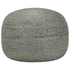 Puf de macramé hecho a mano algodón 45x30 cm
