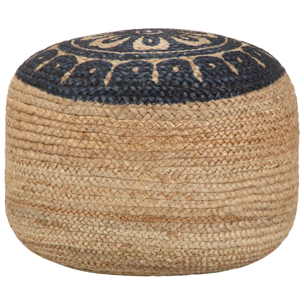 Puf de macramé hecho a mano algodón 45x30 cm