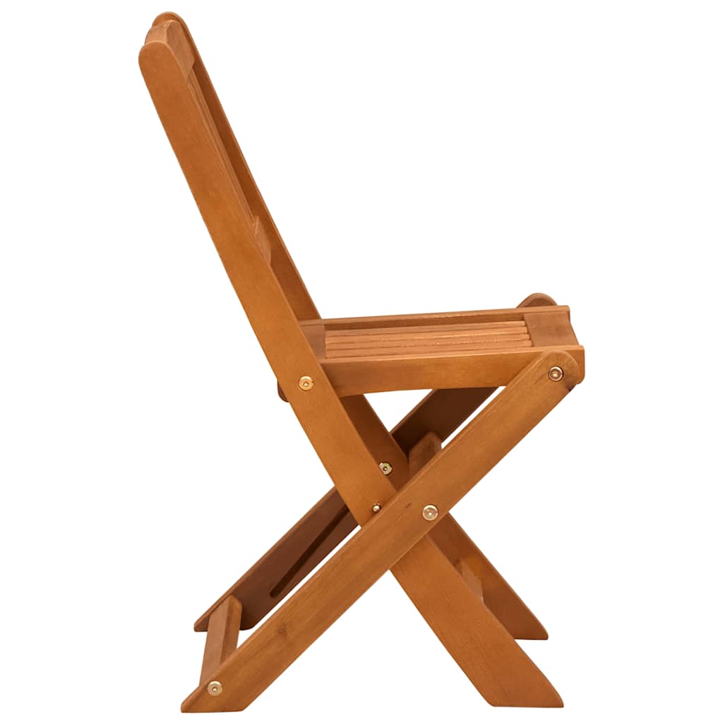 Sillas de comedor infantiles 2 uds madera maciza eucalipto