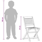 Sillas de comedor infantiles 2 uds madera maciza eucalipto