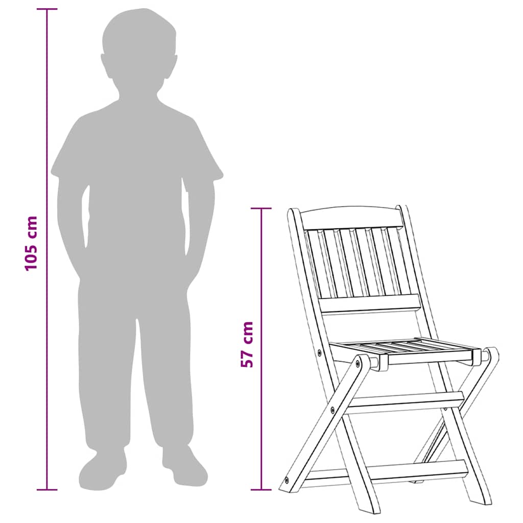 Sillas de comedor infantiles 2 uds madera maciza eucalipto