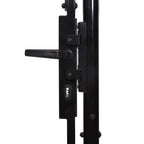 Puerta de jardín Woerden acero 1x4 m negro