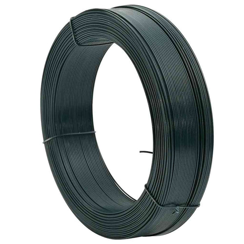 Blackened green steel fence wire 250 m 0.9/1.4 mm