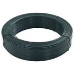 Alambre de atar vallas acero verde ennegrecido 250 m 0,9/1,4 mm