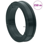 Alambre de atar vallas acero verde ennegrecido 250 m 0,9/1,4 mm