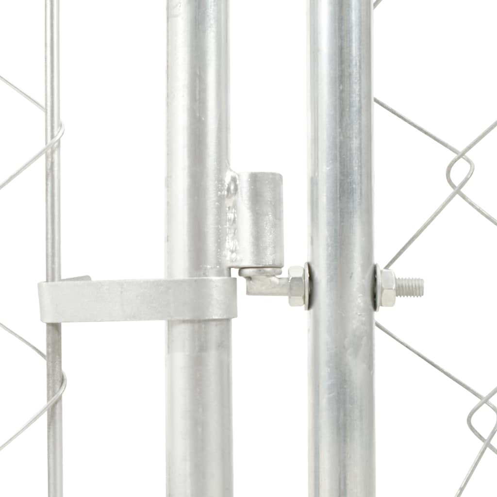 Perrera de exterior con techo 100x100x125 cm
