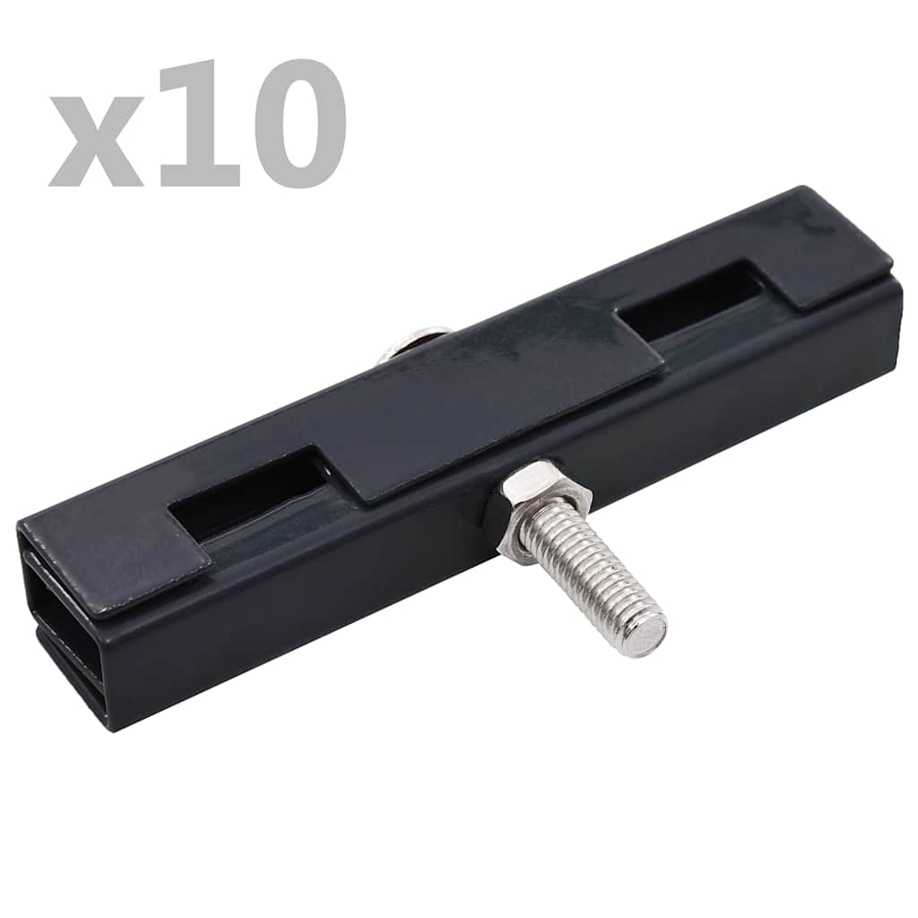 U-shaped garden carpet connector 10 sets anthracite gray