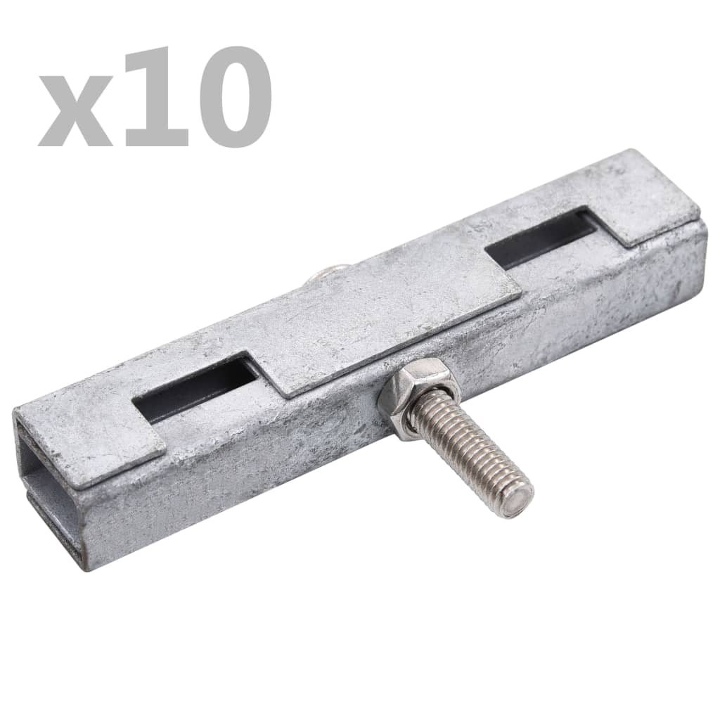 U-shaped garden carpet connector 10 sets green