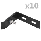 Corner connector for wall 10 sets anthracite gray