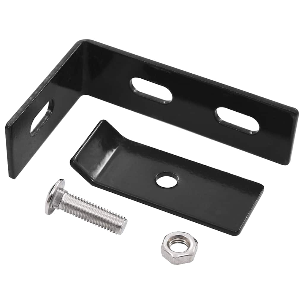 Corner connector for wall 10 sets anthracite gray