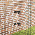 Corner connector for wall 10 sets anthracite gray
