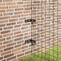Conector de esquina para pared 10 sets gris antracita