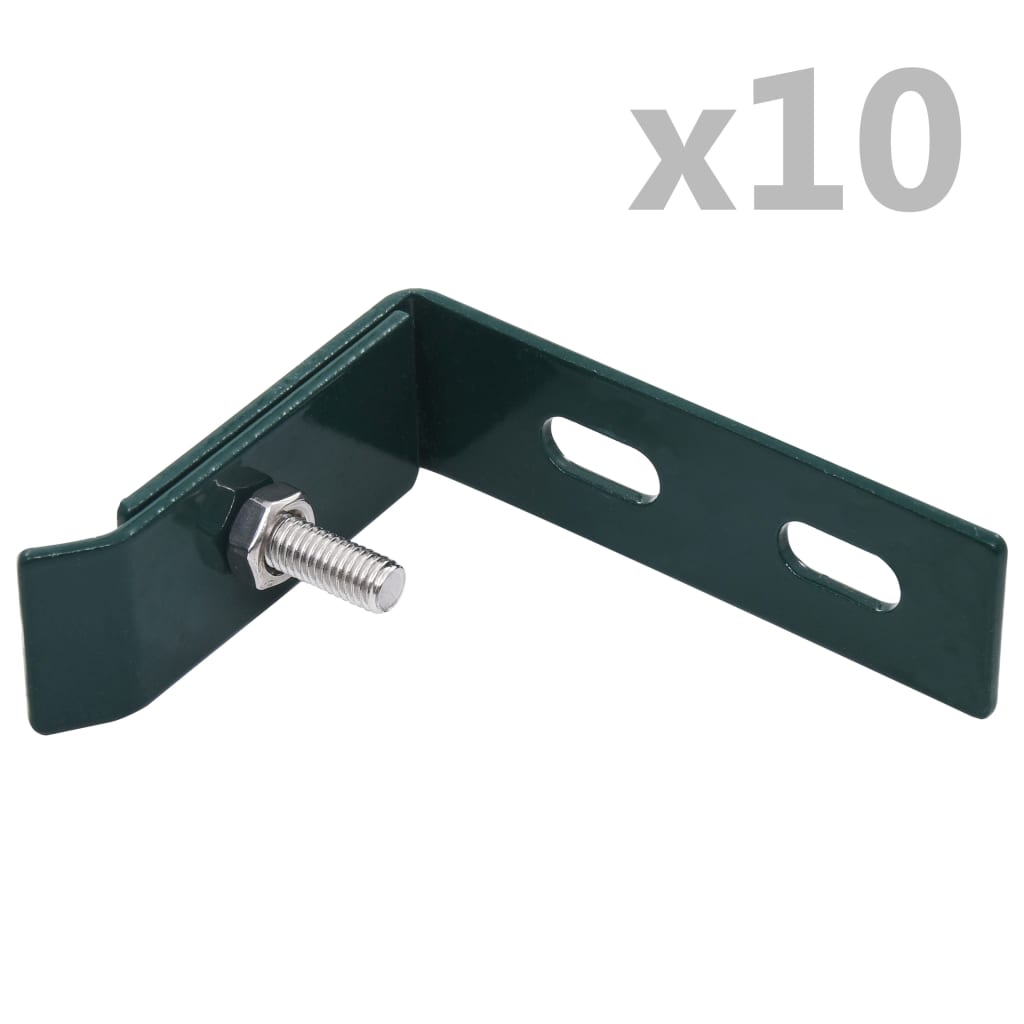 Conector de esquina para pared 10 sets plateado