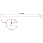 Barra de seguridad ajustable para ventana 710-1200 mm