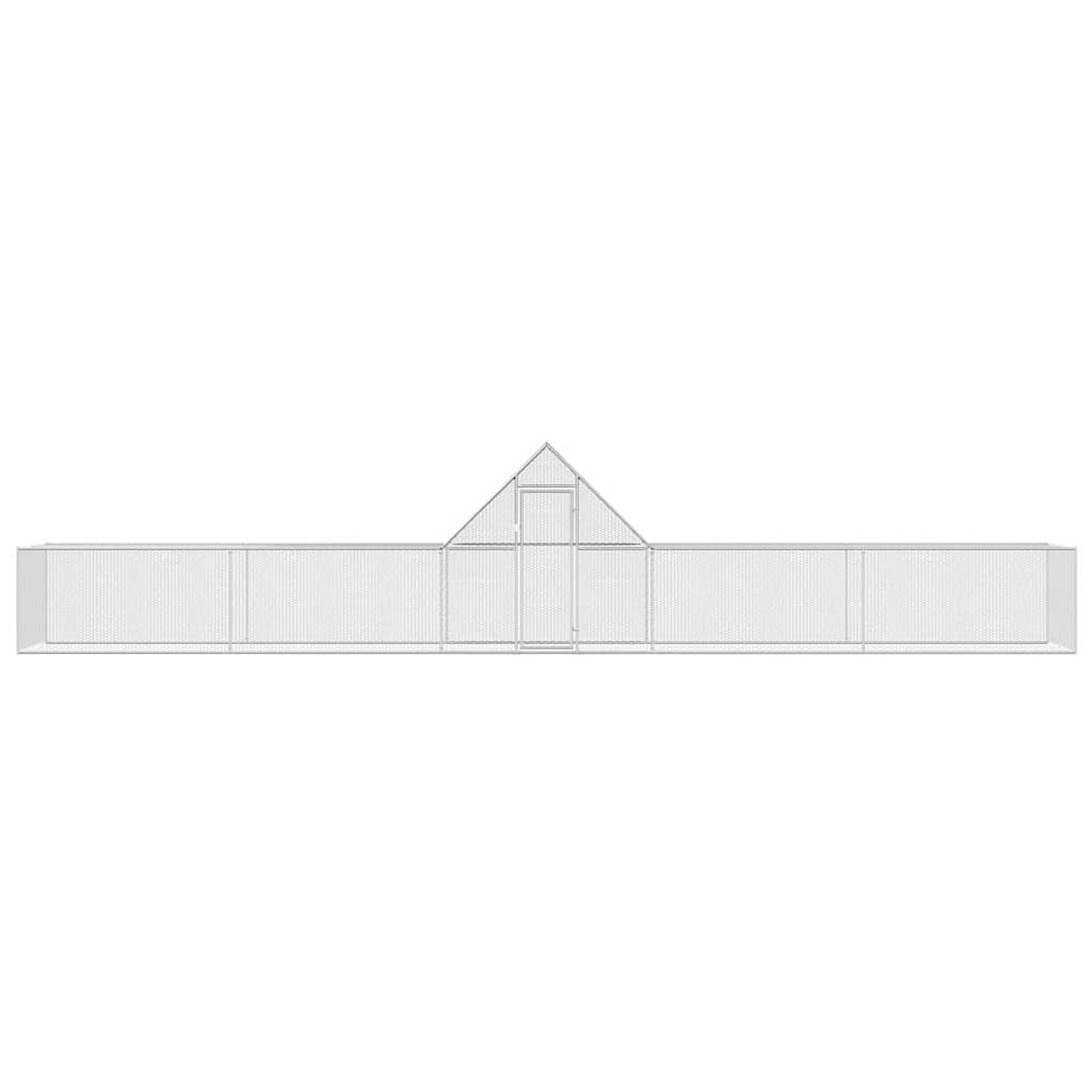Gallinero acero galvanizado 10x2x2 m