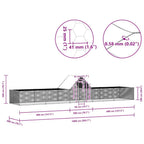 Gallinero acero galvanizado 10x2x2 m