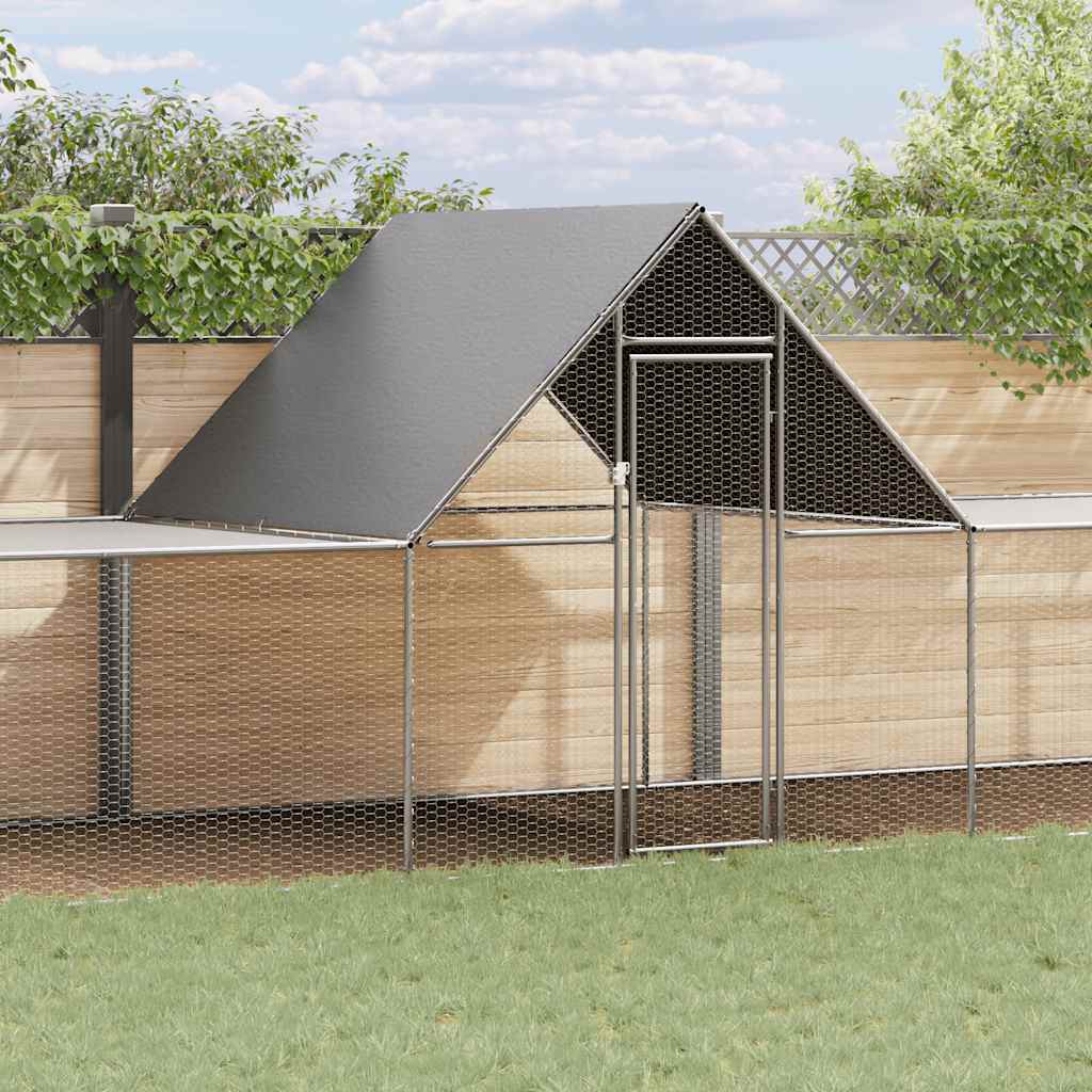 Gallinero acero galvanizado 10x2x2 m