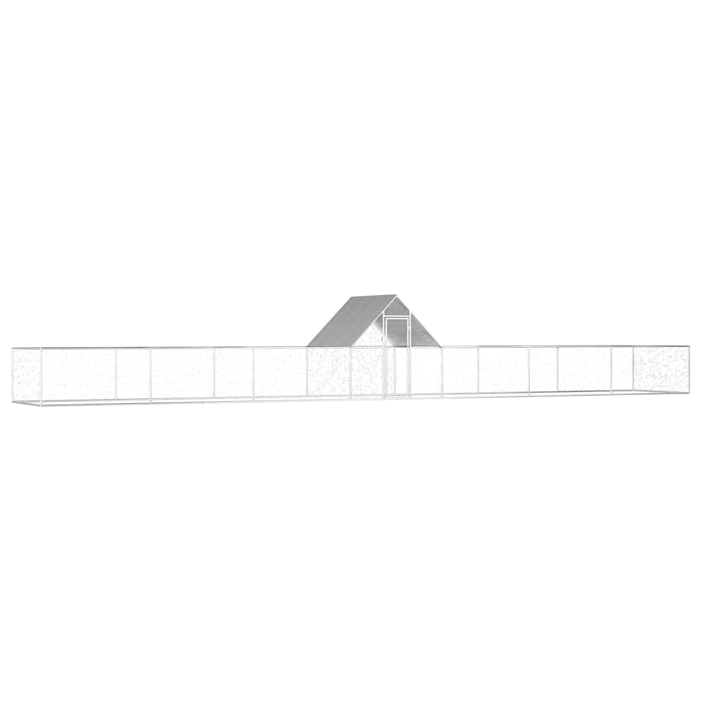 Capoeira de aço galvanizado 10x2x2 m