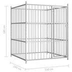 Perrera de exterior 150x150x185 cm