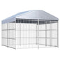 Perrera de exterior con techo 300x300 cm