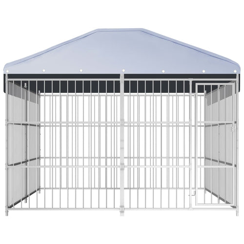 Perrera de exterior con techo 300x300 cm