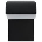 Lámpara LED de pared para jardín ovalada negra 9 W