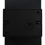 Lámpara LED de pared para jardín ovalada negra 9 W