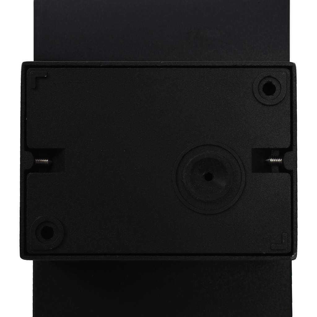 Lámpara LED de pared para jardín ovalada negra 9 W