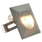 Lámparas LED de pared de jardín 6 unidades cuadrada plateada 2W