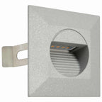 Lámparas LED de pared de jardín 6 unidades cuadrada plateada 2W
